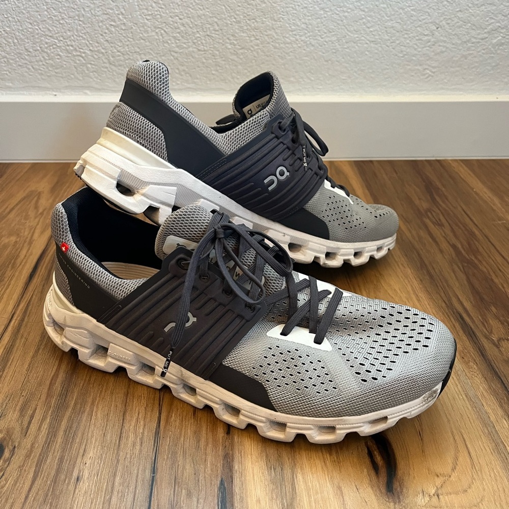 Cloudtec Cloudswift Helion Swiss Engineering running shoes size 10.5 gray/white